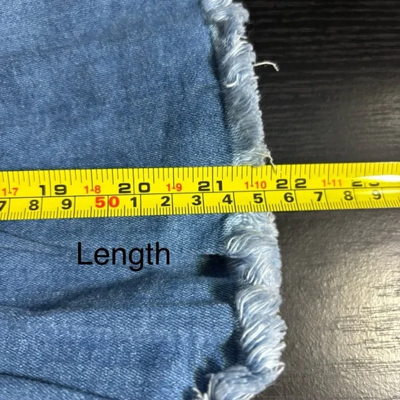 Hayden Los Angeles Denim Ruffle Skirt with Belt Sz S - Picture 10 of 11